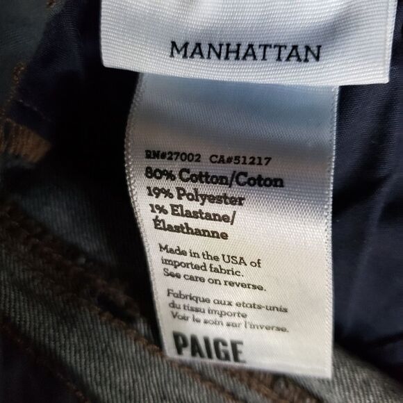 PAIGE Dark Blue Women's Jeans - Picture 7 of 10